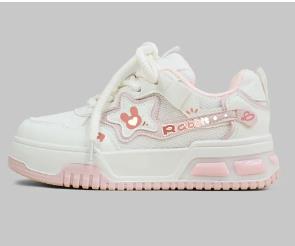Lucky Rabbit Kawaii Chunky White / Red Sneakers