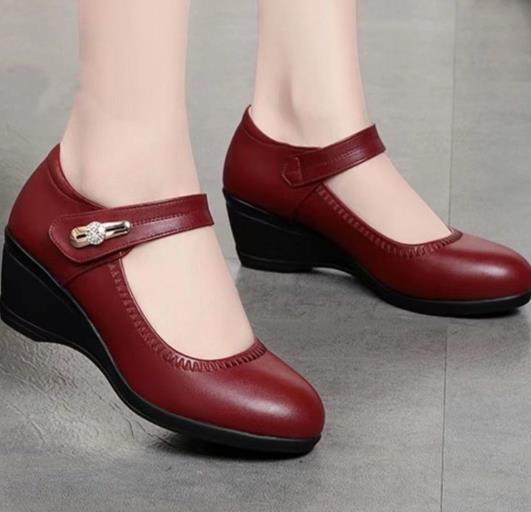 Zapatos antideslizantes con suela de plataforma y punta redonda