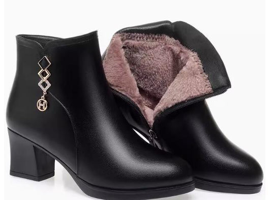 Bota de Couro Inverno Térmica - Essencial