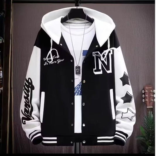 Jaqueta Masculina Varsity Colegial com Capuz NewSport - Pantagonia/Autumn sweatshirt cardigan men (single piece), W-0248334 (Shopify) dedicated