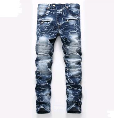 Jeans Men's Nostalgic Locomotive Jeans Straight Tide Men's Individual Pants