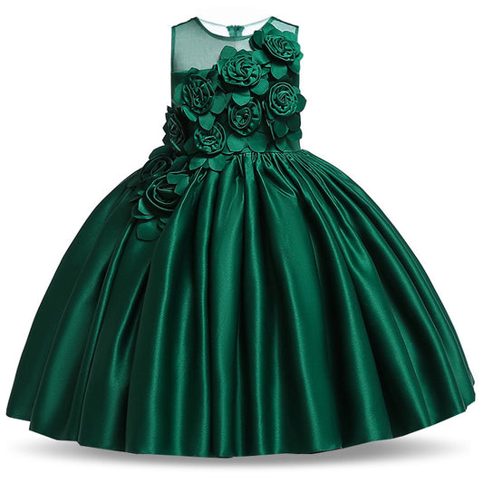 Summer Baby Girl Party Dress Kids Clothes Children Elegant Birthday Princess Wedding Prom Dance Costume 3 -10 Year