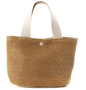 WOLFF - Bohemian Gewebte Rattan Eimer Schulterhandtasche für Frauen