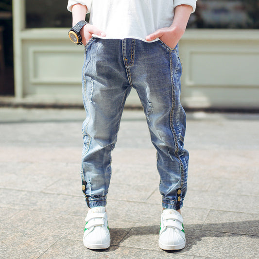 Boys Spring And Autumn Jeans