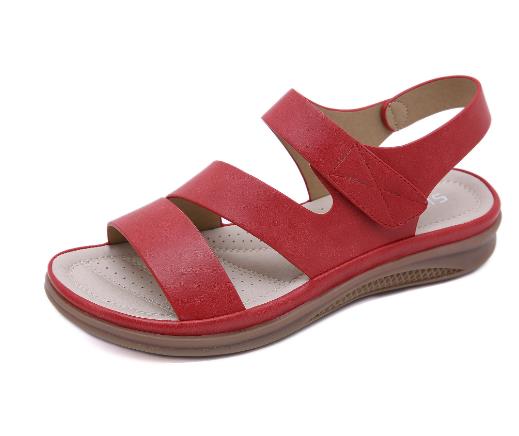 Women's sandals casual lightweight large size retro wedge heel comfortable sandals