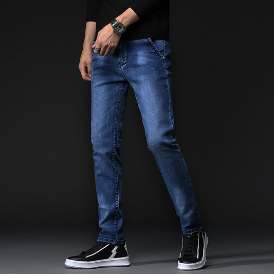 Casual All-match Men's Straight-leg Jeans