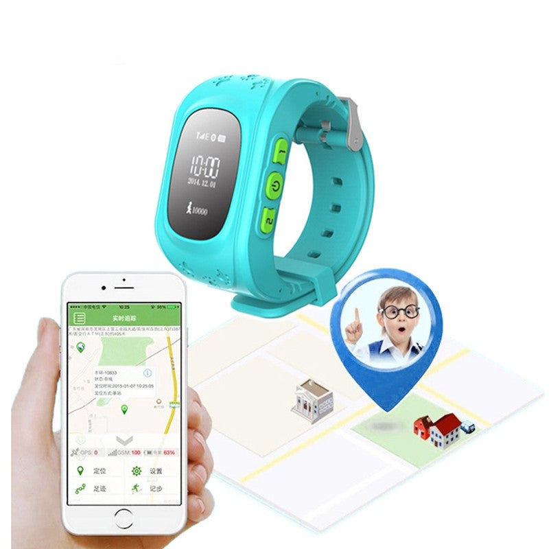 GPS Tracker Kids Smart Watch for Children Girls Boys Holiday Birthday with Camera SIM Calls Anti-lost SOS Smartwatch Bracelet for iPhone Android Smartphone
