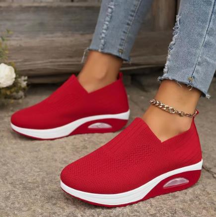 WOLFF - Damen Orthopädische rutschfeste atmungsaktive Luftkissen-Wanderschuhe