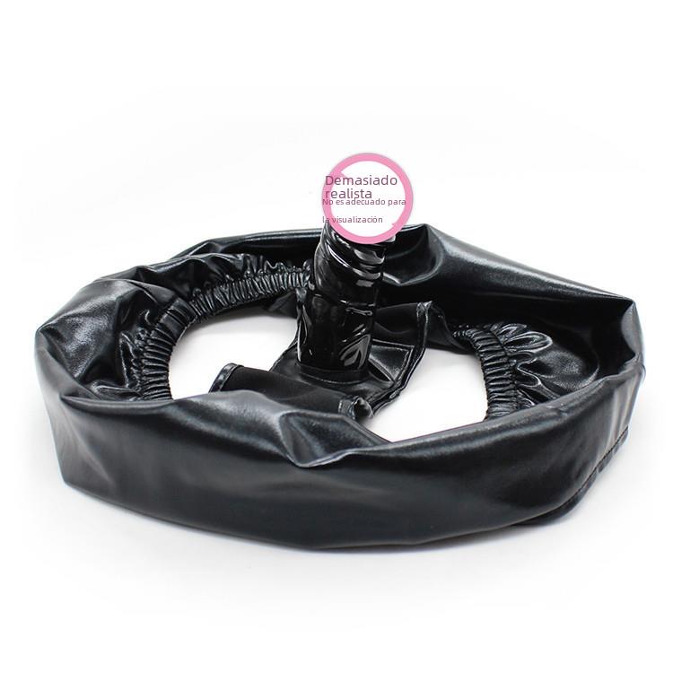 Adult supplies female underwear penis black couple toys masturbation equipment elastic leather pants patent leather pants wholesale