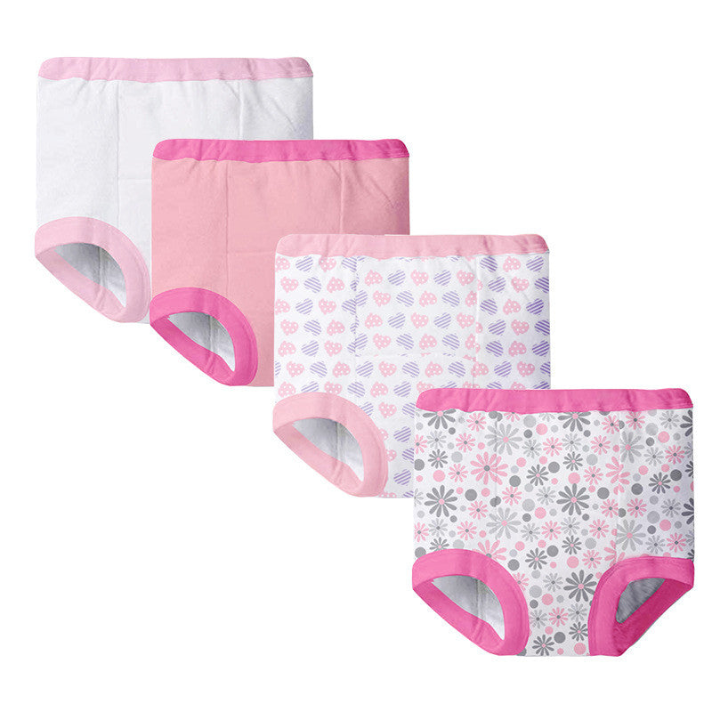 boy and girl baby training cloth diapers