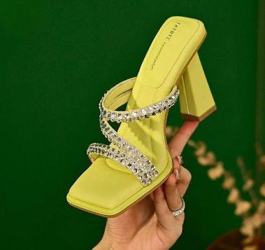 Women's New Rhinestone Leather Sandals