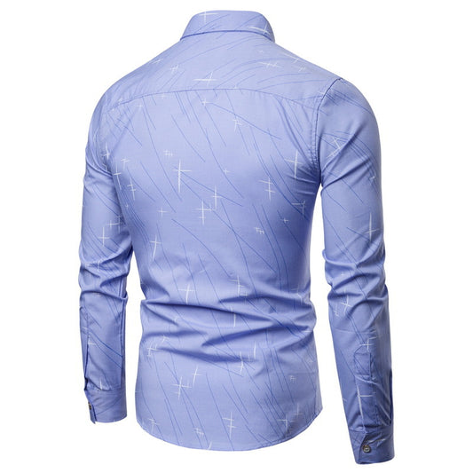 Irregular pattern long sleeve shirt