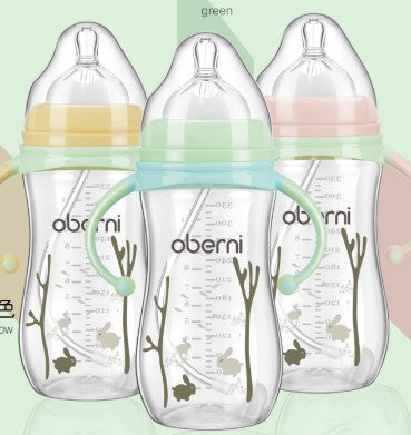 Anti-fall and anti-flatulence feeding bottle