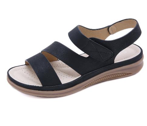 Women's sandals casual lightweight large size retro wedge heel comfortable sandals