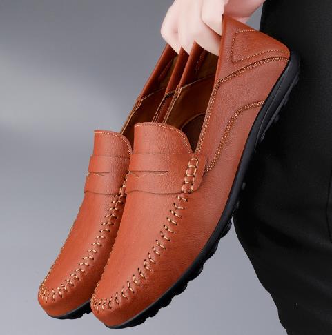 Spring trendy and comfortable moccasins men's fashion classic leather shoes