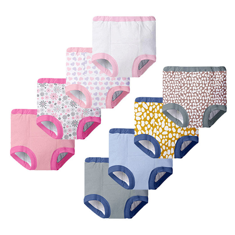 boy and girl baby training cloth diapers