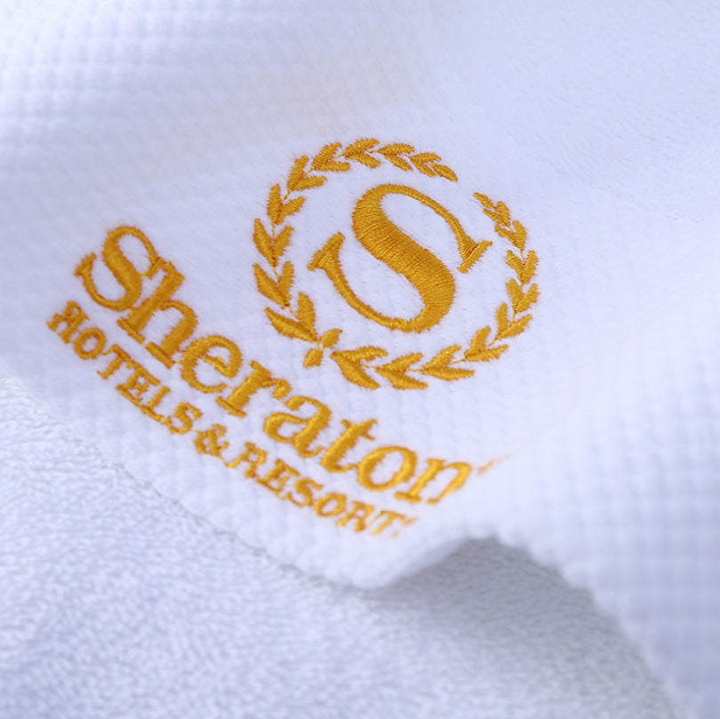 Hotel towel bath towel beauty salon Hotel B & B pure cotton cotton wholesale absorbent white five-star hotel bath towel