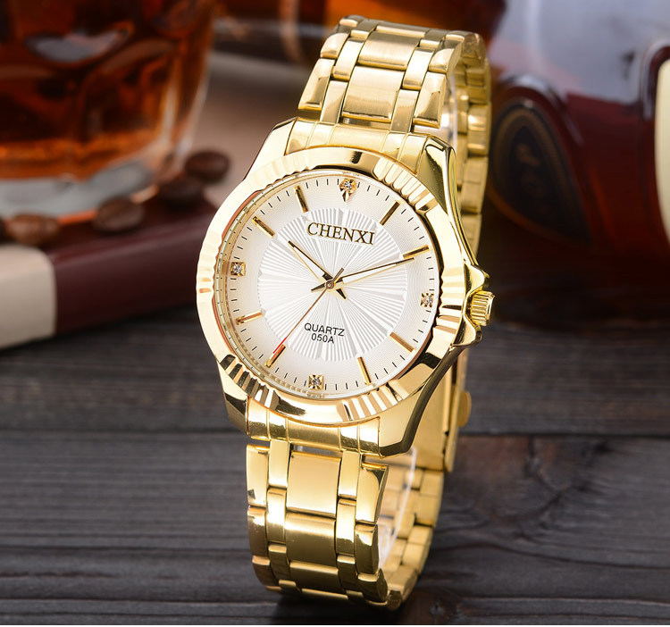 Luxury Brand Man Gold Dress Watches Stainless Steel