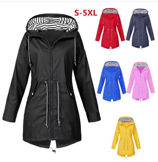 Autumn and winter women zipper jacket outdoor hooded mountaineering clothing