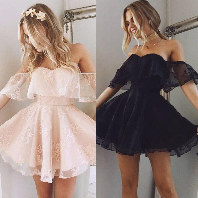 fashion word collar ruffled off-shoulder dress evening dress