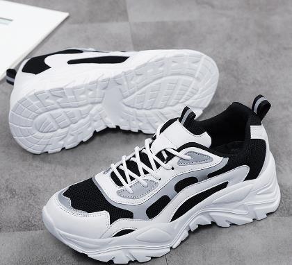 Heightening lightweight casual thick soled single shoes