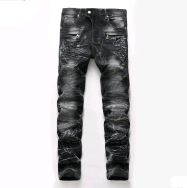 Jeans Men's Nostalgic Locomotive Jeans Straight Tide Men's Individual Pants