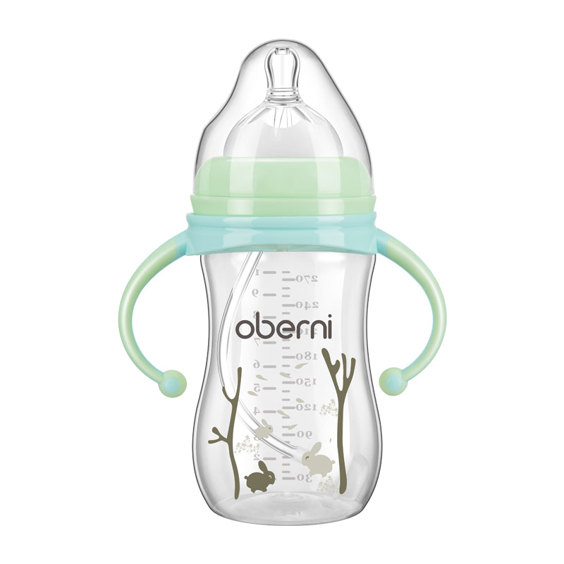 Anti-fall and anti-flatulence feeding bottle