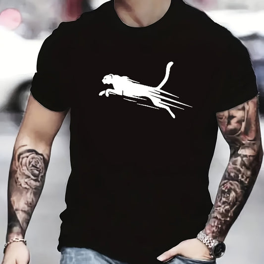 New Men's Printed Short Sleeve O-Neck T-shirt Summer Casual Simple Men's Fashion Top Plus Size Men's Clothing Sports Breathable